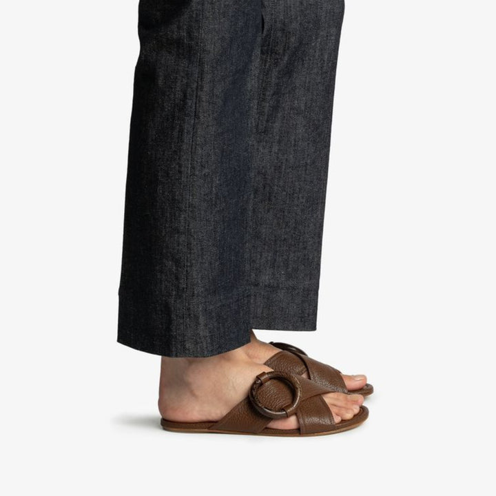 Pandita Slide in Beige or Chestnut