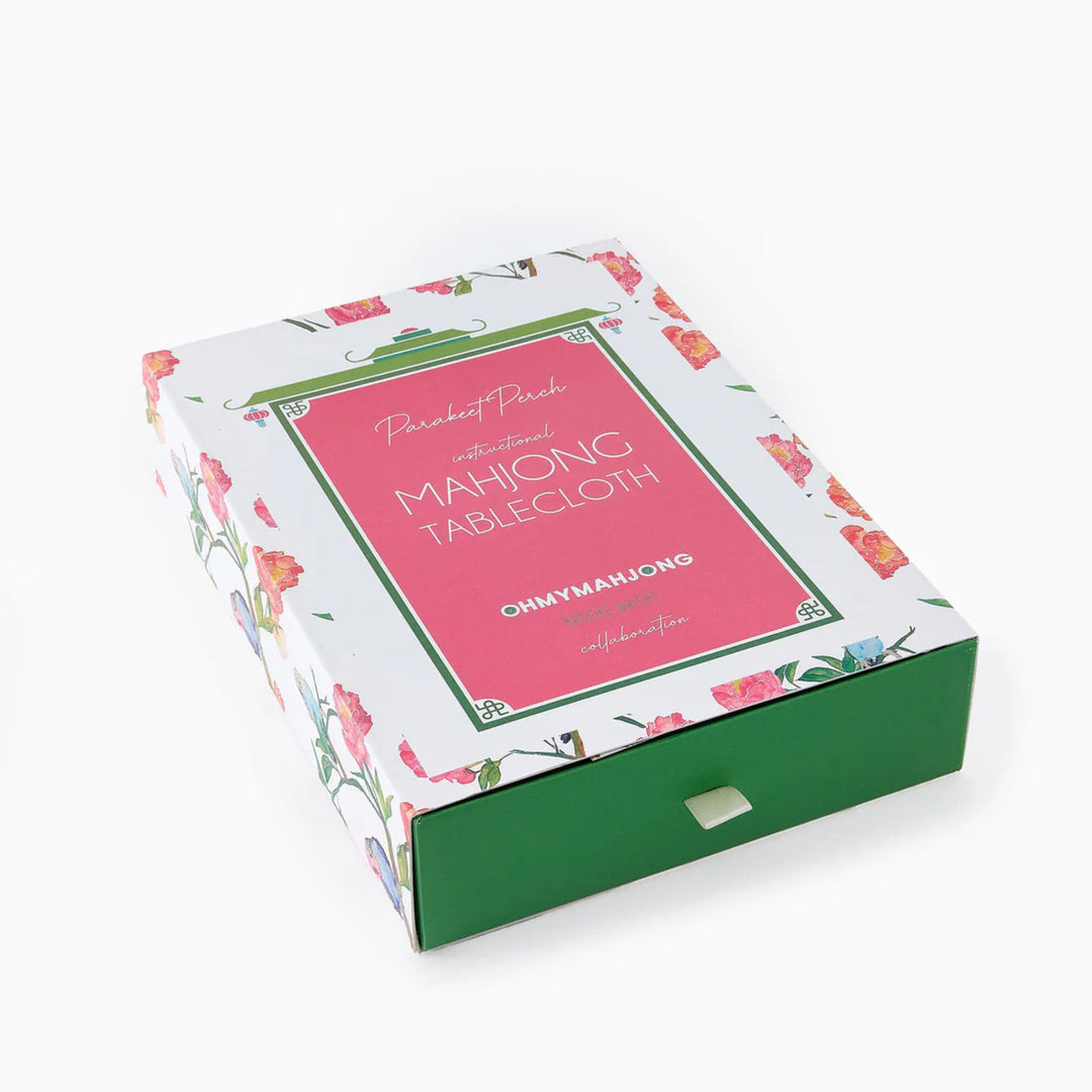 Parakeet Perch Instructional Mahjong Tablecloth