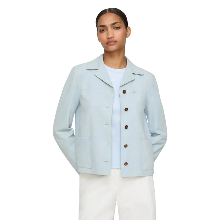 Patch Pocket Jacket in Glacier Blue