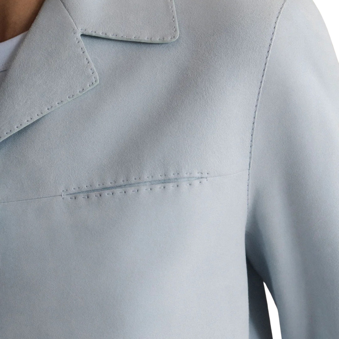 Patch Pocket Jacket in Glacier Blue