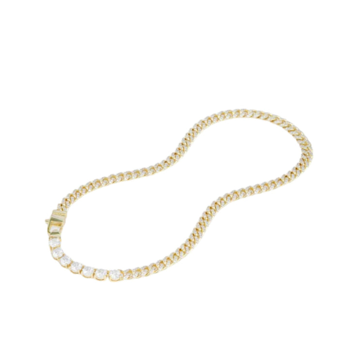 Pavé Julian Loves Diamonds Necklace - Gold/White