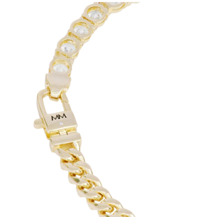 Pavé Julian Loves Diamonds Necklace - Gold/White