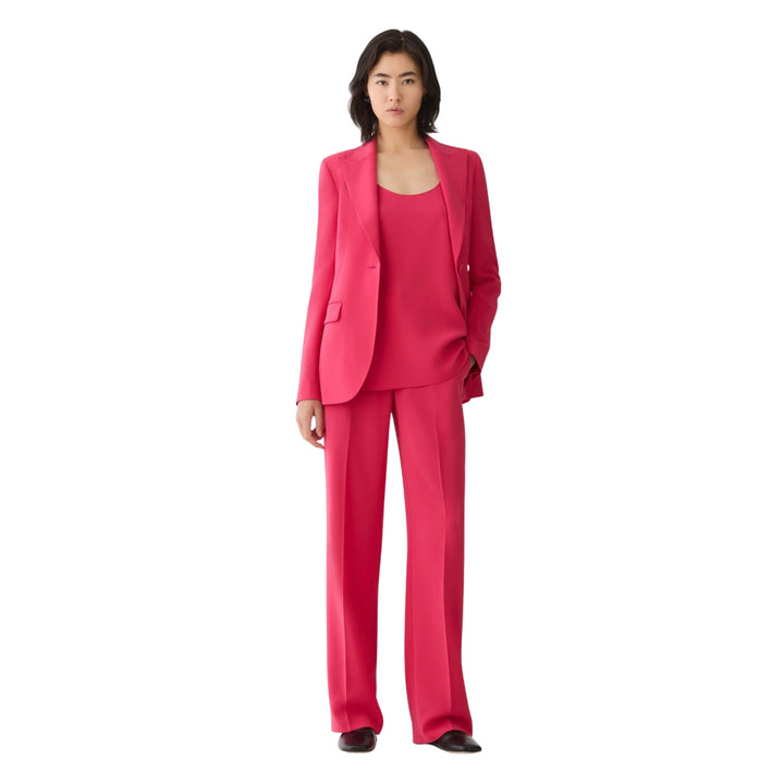 Peak Lapel Blazer in Pink Peony
