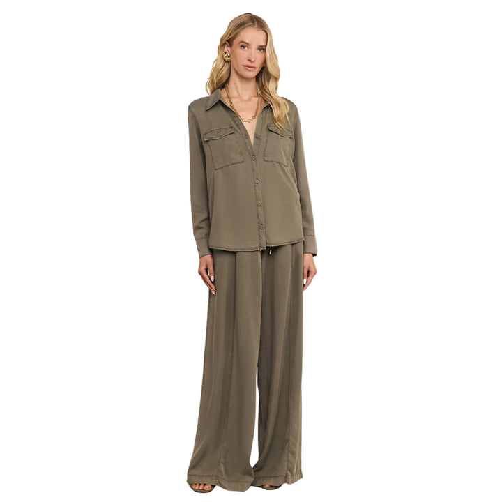 Pearson Military Blouse in Smokey Olive