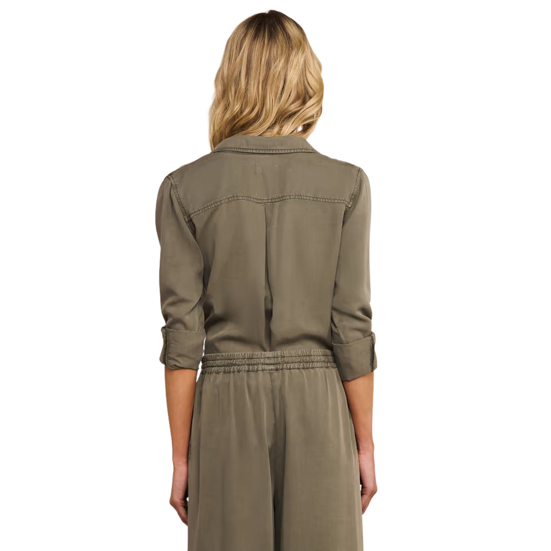 Pearson Military Blouse in Smokey Olive