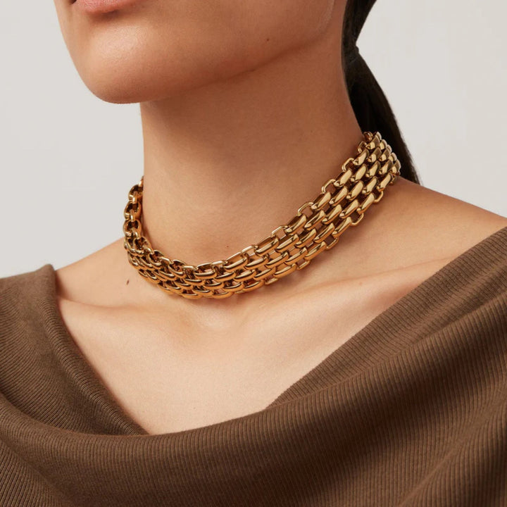 Penelope Choker - High Polish Gold