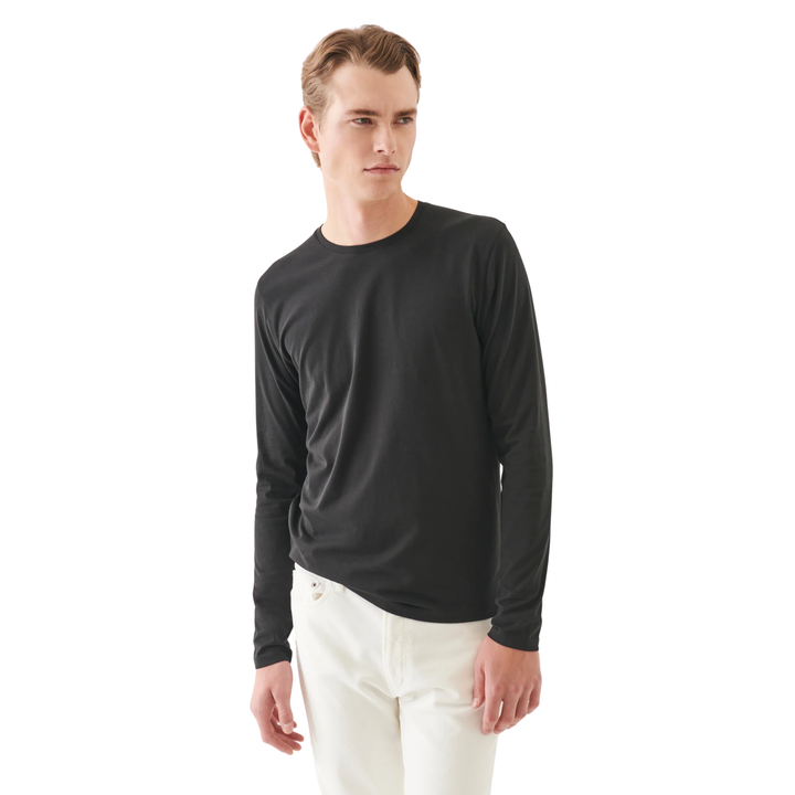 Long Sleeve Pima Cotton Vintage Crew