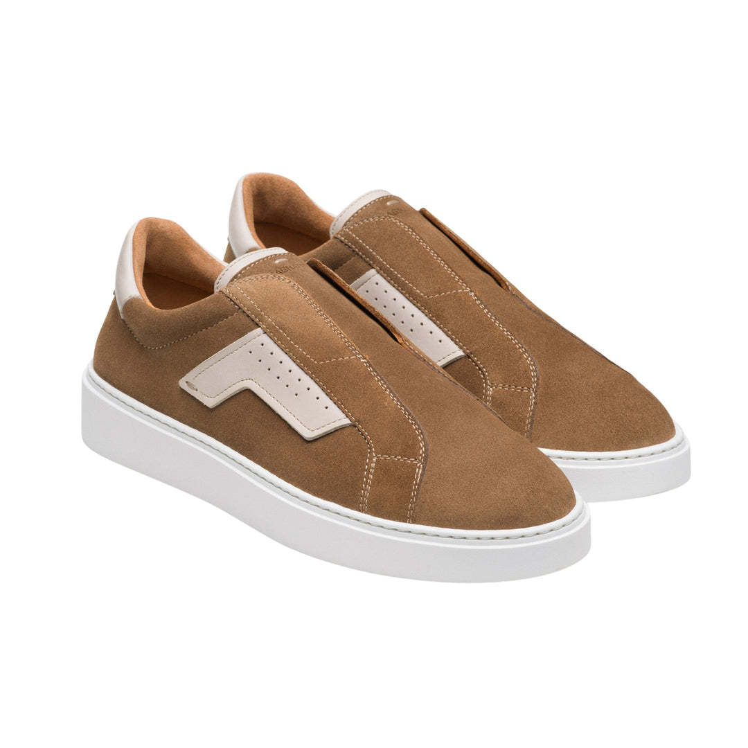 Taupe Pheonix Slip Suede Slip-On Sneaker