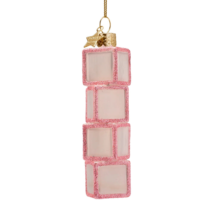 Pink Baby Blocks Ornament