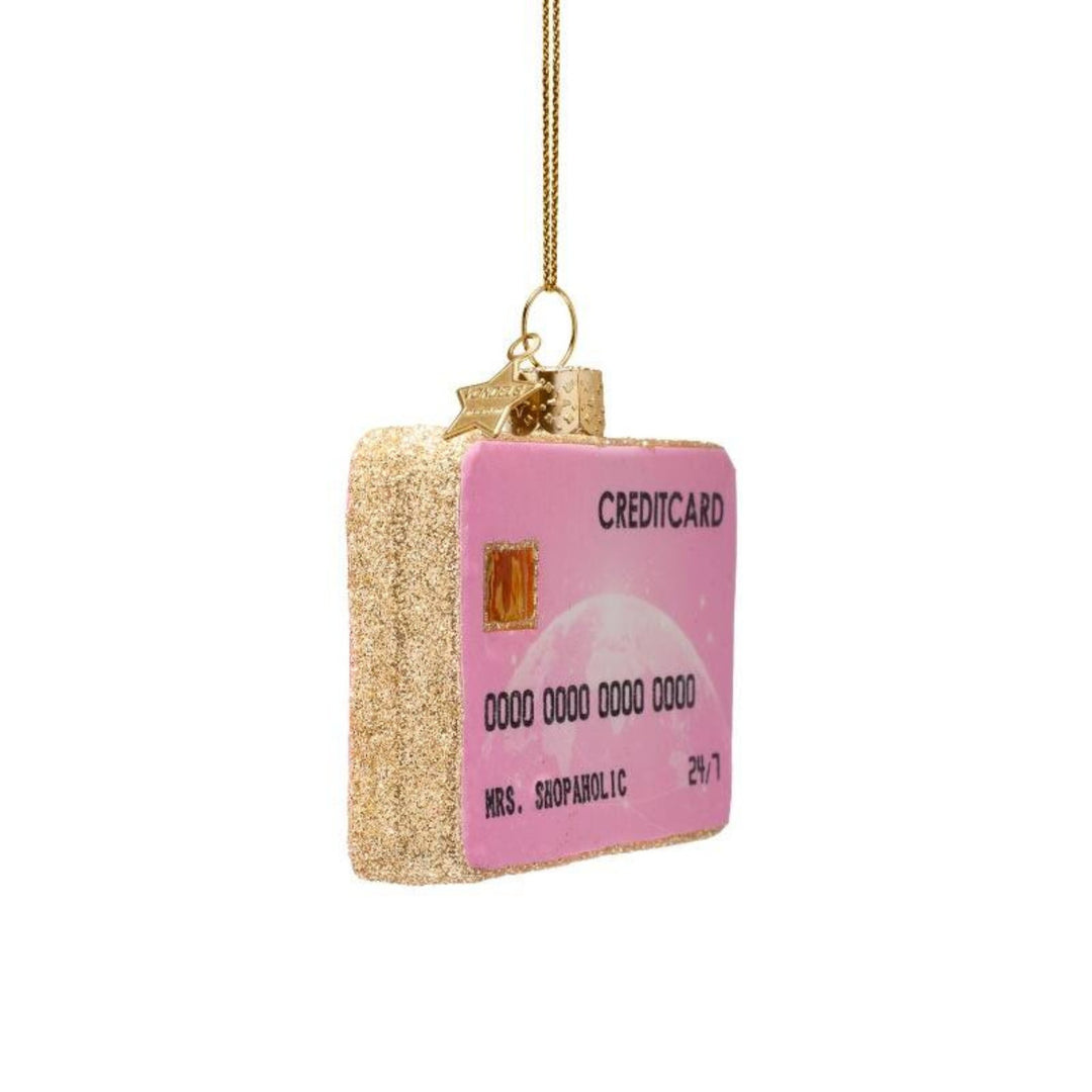 Pink Credit Card Ornament