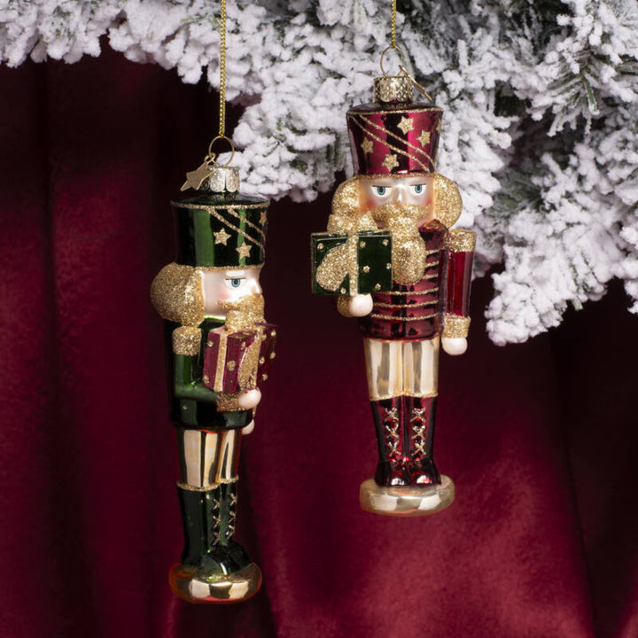 Pink/Burgandy Nutcracker Ornament