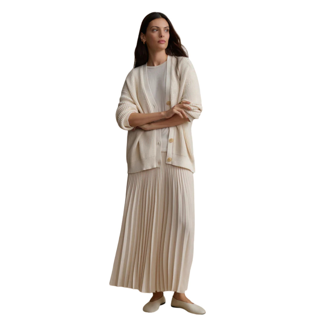 Pleated Skirt in Ivory