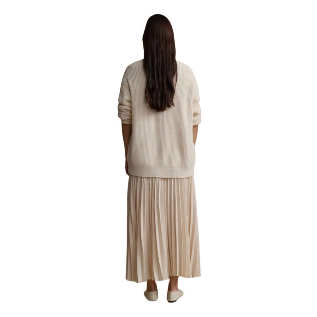 Pleated Skirt in Ivory