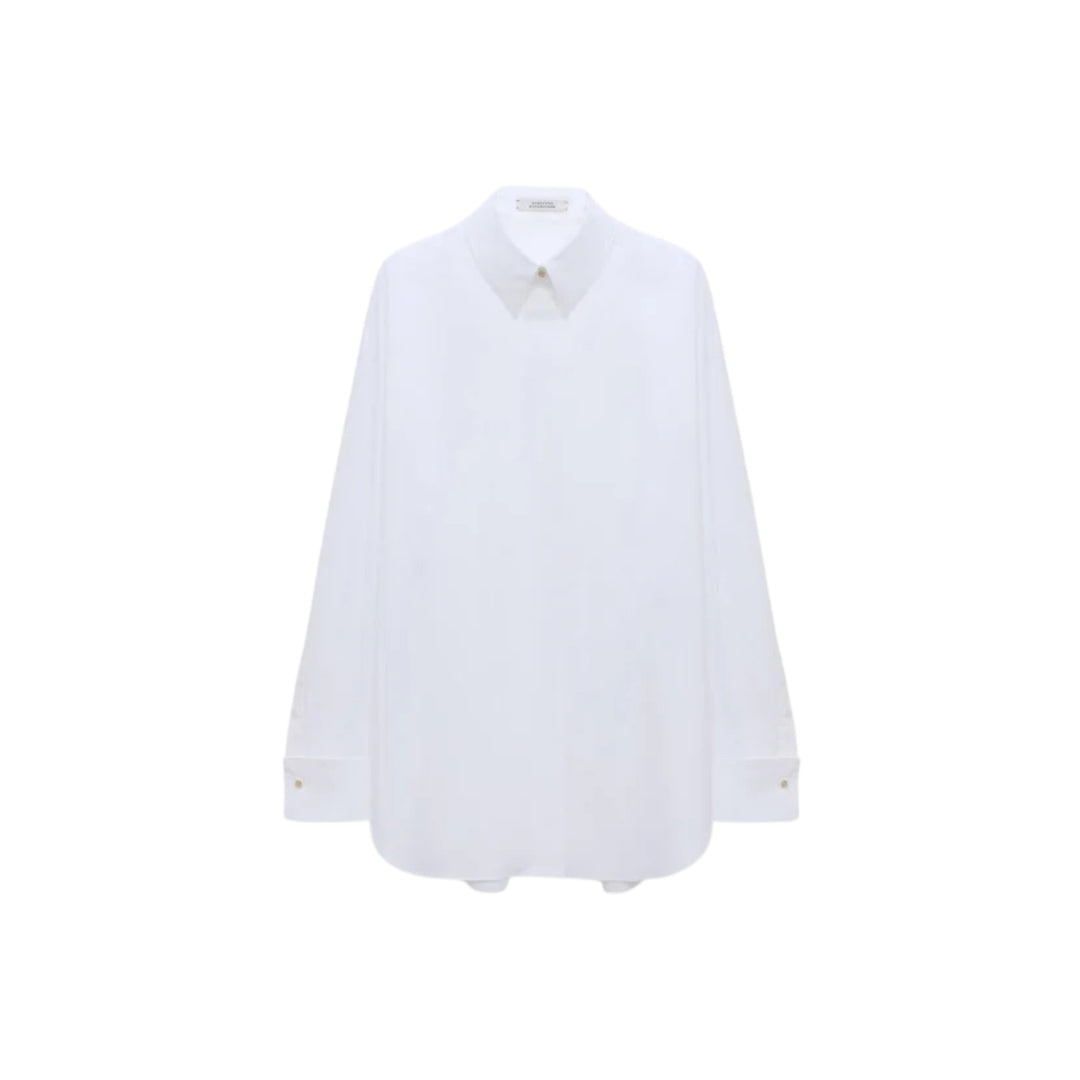 Poplin Power II Blouse in Pure White