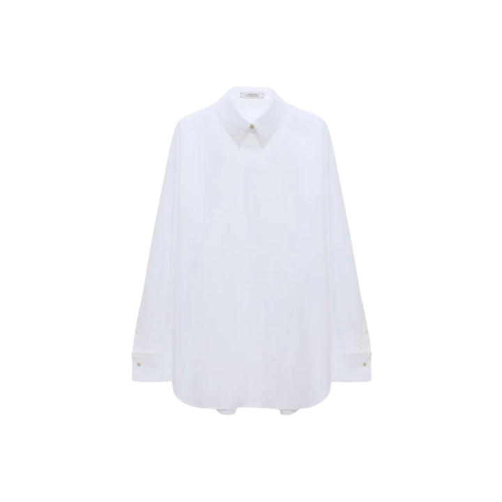 Poplin Power II Blouse in Pure White