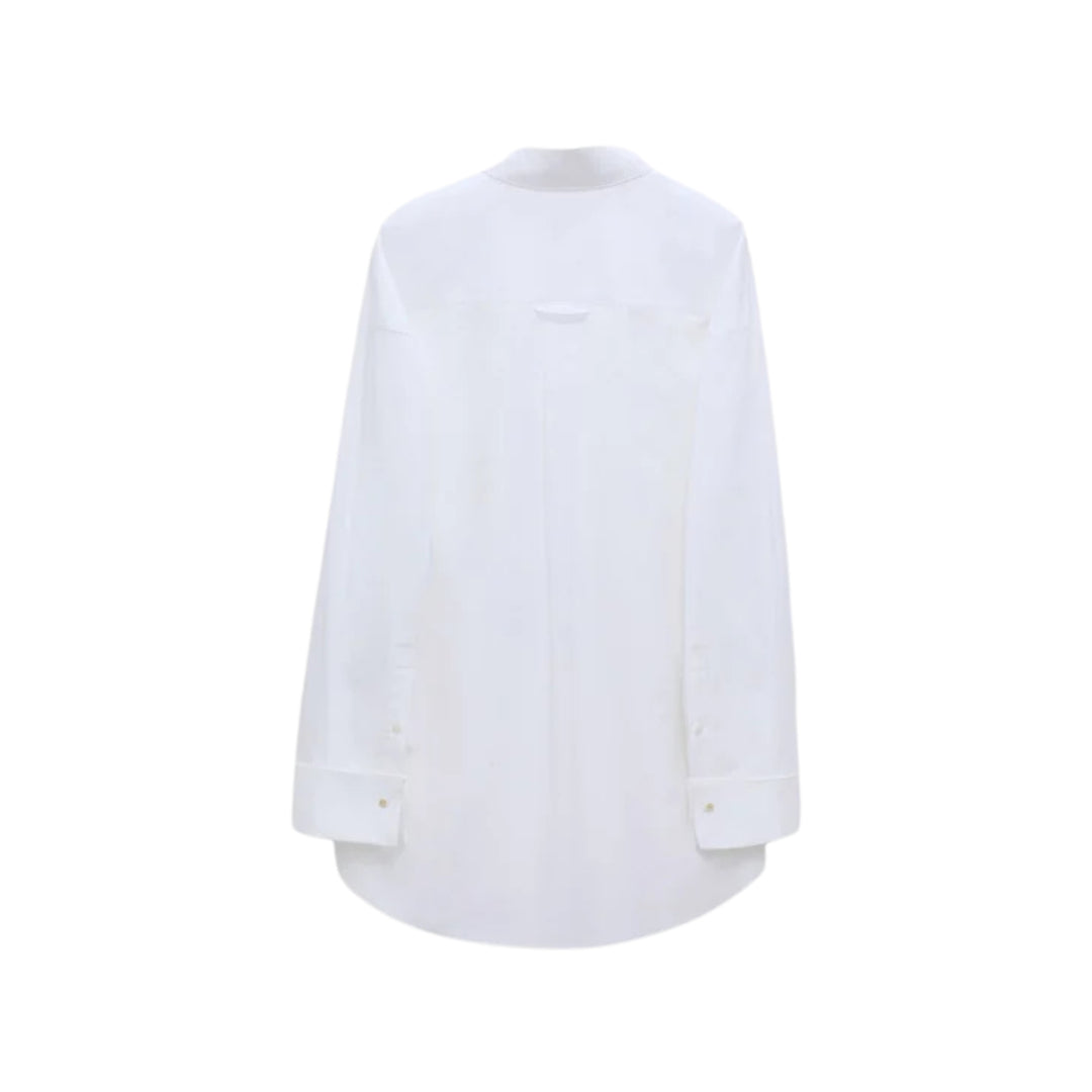 Poplin Power II Blouse in Pure White