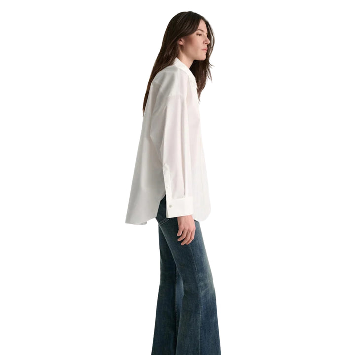 Poplin Power II Blouse in Pure White