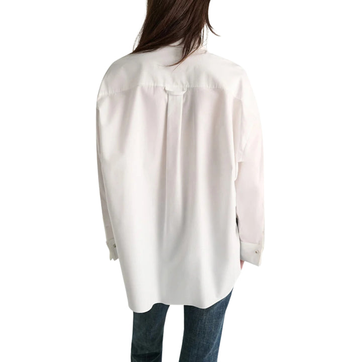 Poplin Power II Blouse in Pure White