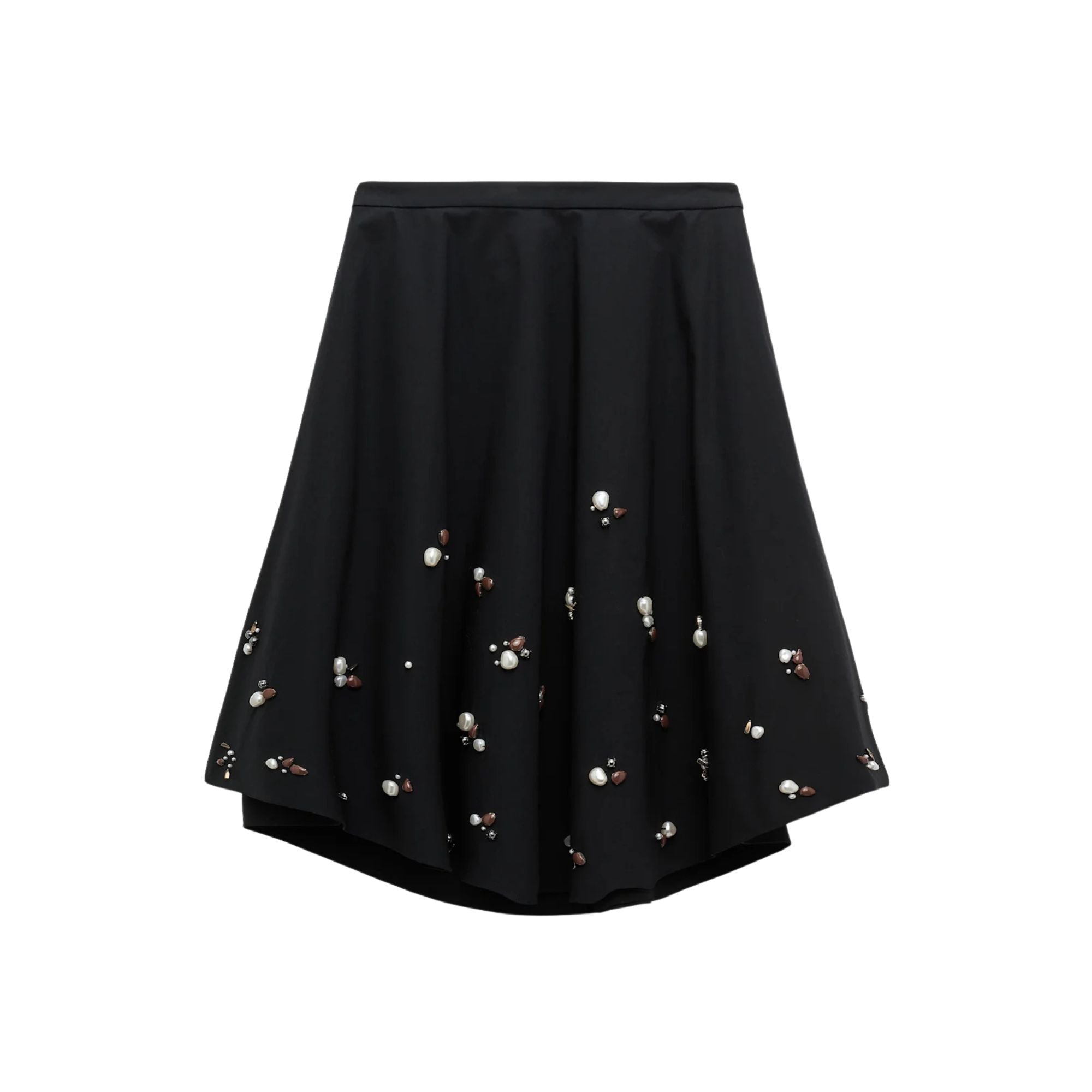 Poplin Power Skirt in pure black – Gwynn's