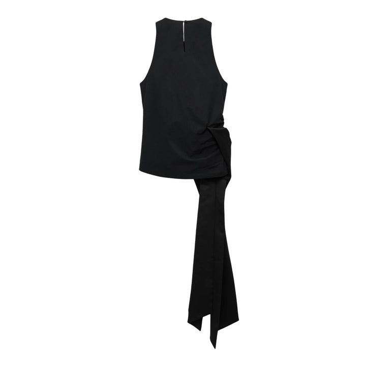 Poplin Power Top in pure black