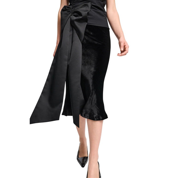 Poplin Power Top in pure black