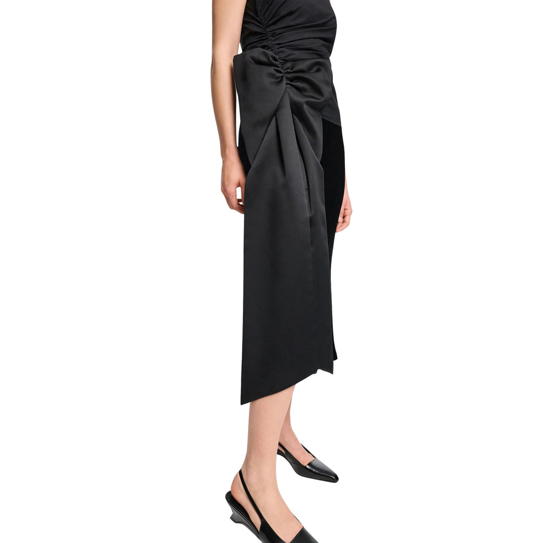 Poplin Power Top in pure black