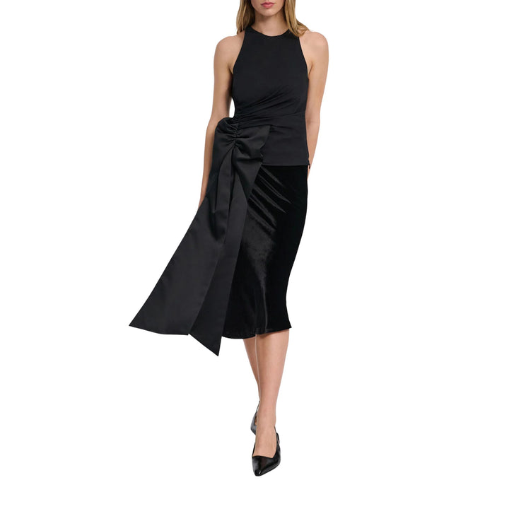 Poplin Power Top in pure black