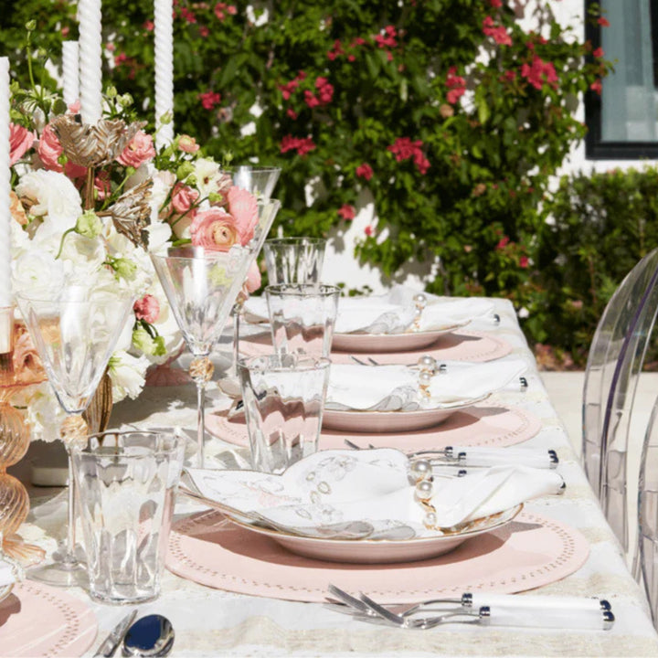 Printemps Napkin in White/Multi