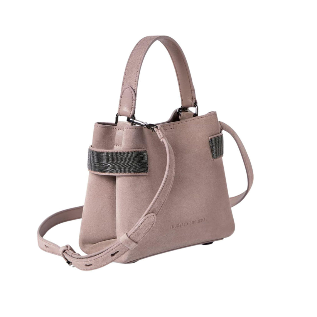 Purple Essence Small Suede Bag