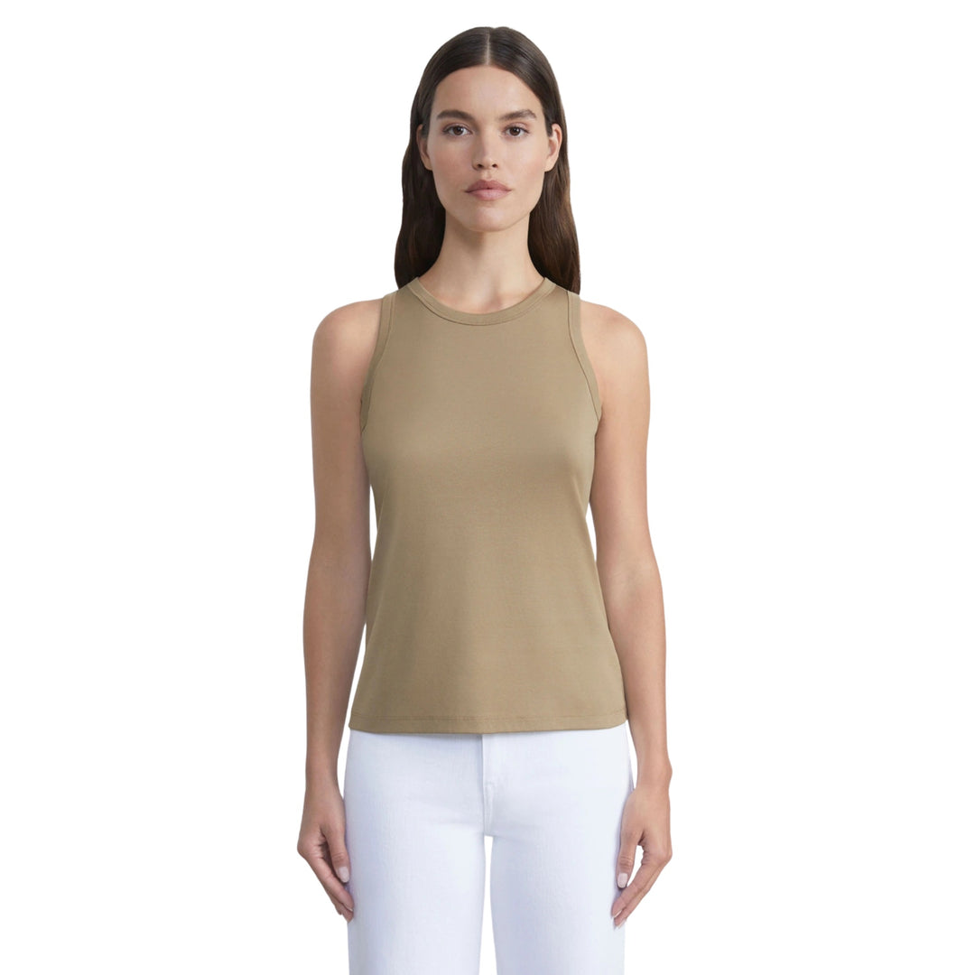 Racerback Tank in Cadet Khaki
