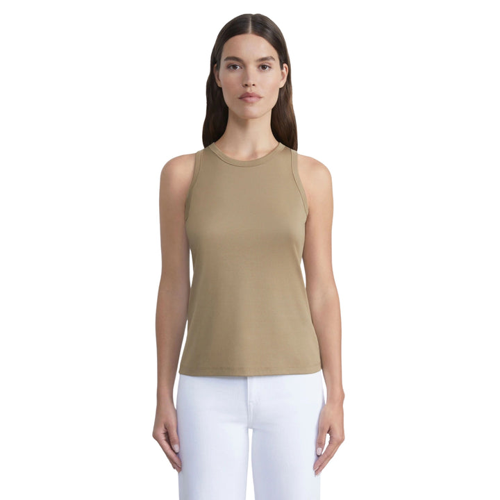 Racerback Tank in Cadet Khaki