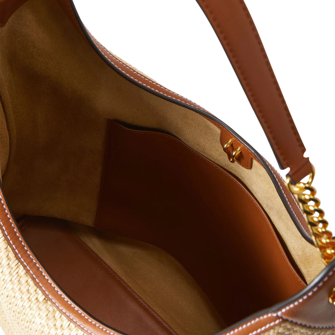 Raffia Jour Bag in Hazelwood/Natural