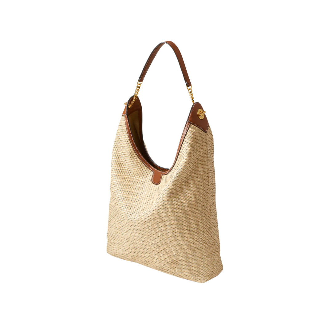 Raffia Jour Bag in Hazelwood/Natural