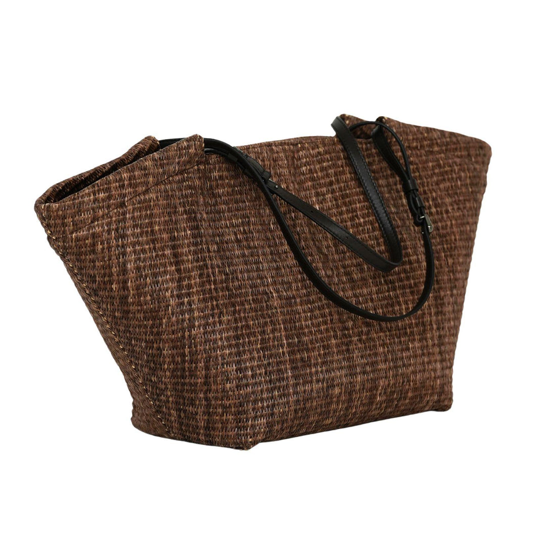 Large Raffia Panier Tote