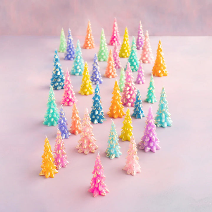 Rainbow Tree Candle Assorted - Medium