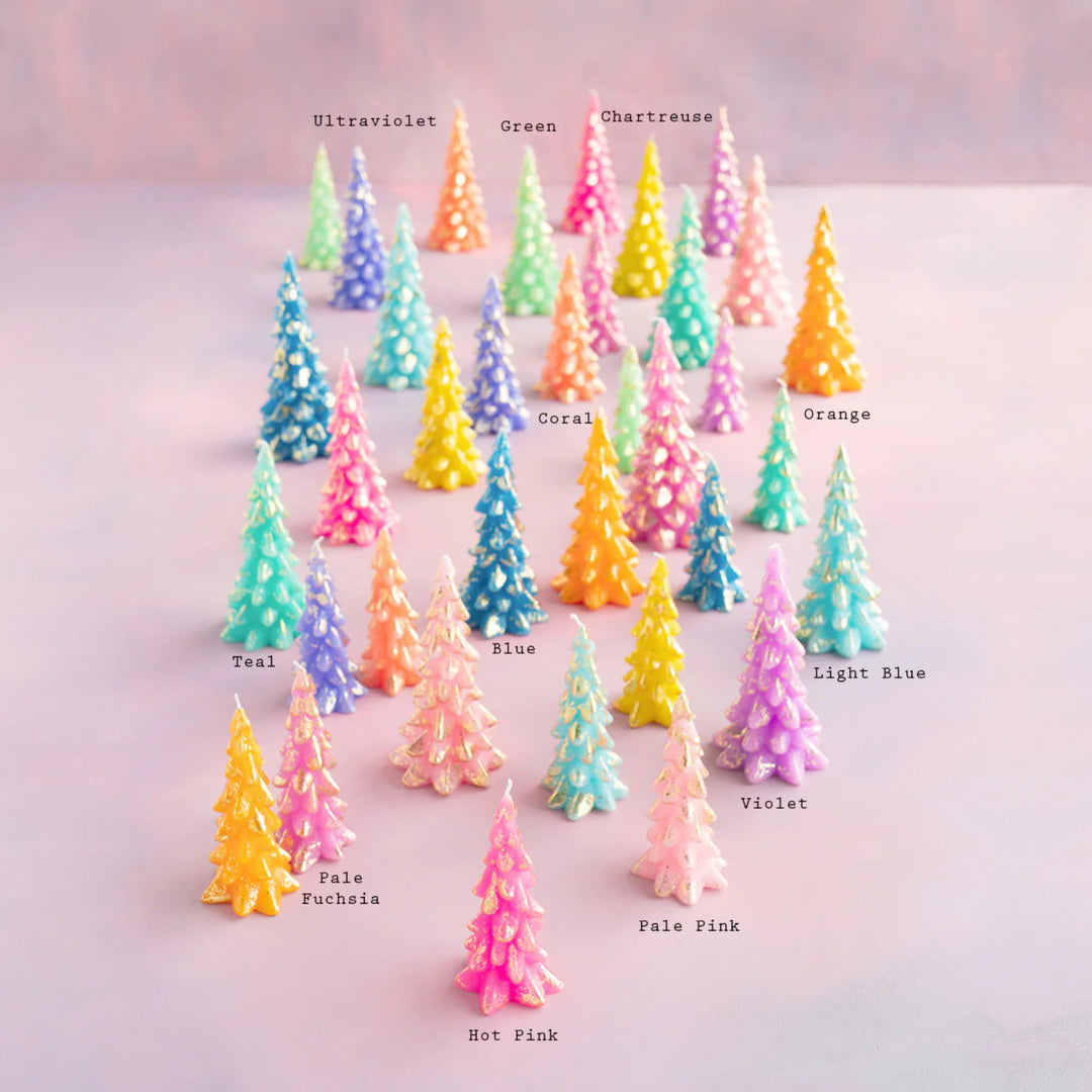Rainbow Tree Candle Assorted - Medium
