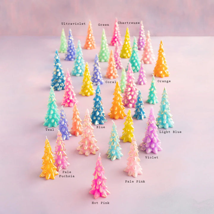 Rainbow Tree Candle Assorted - Medium