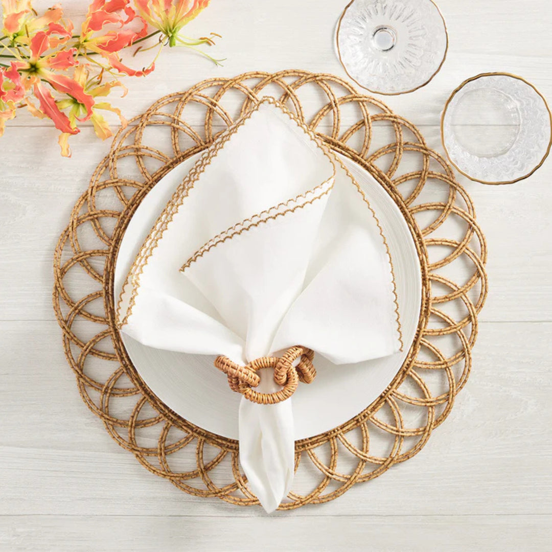 Rattan Link Napkin Ring - Natural