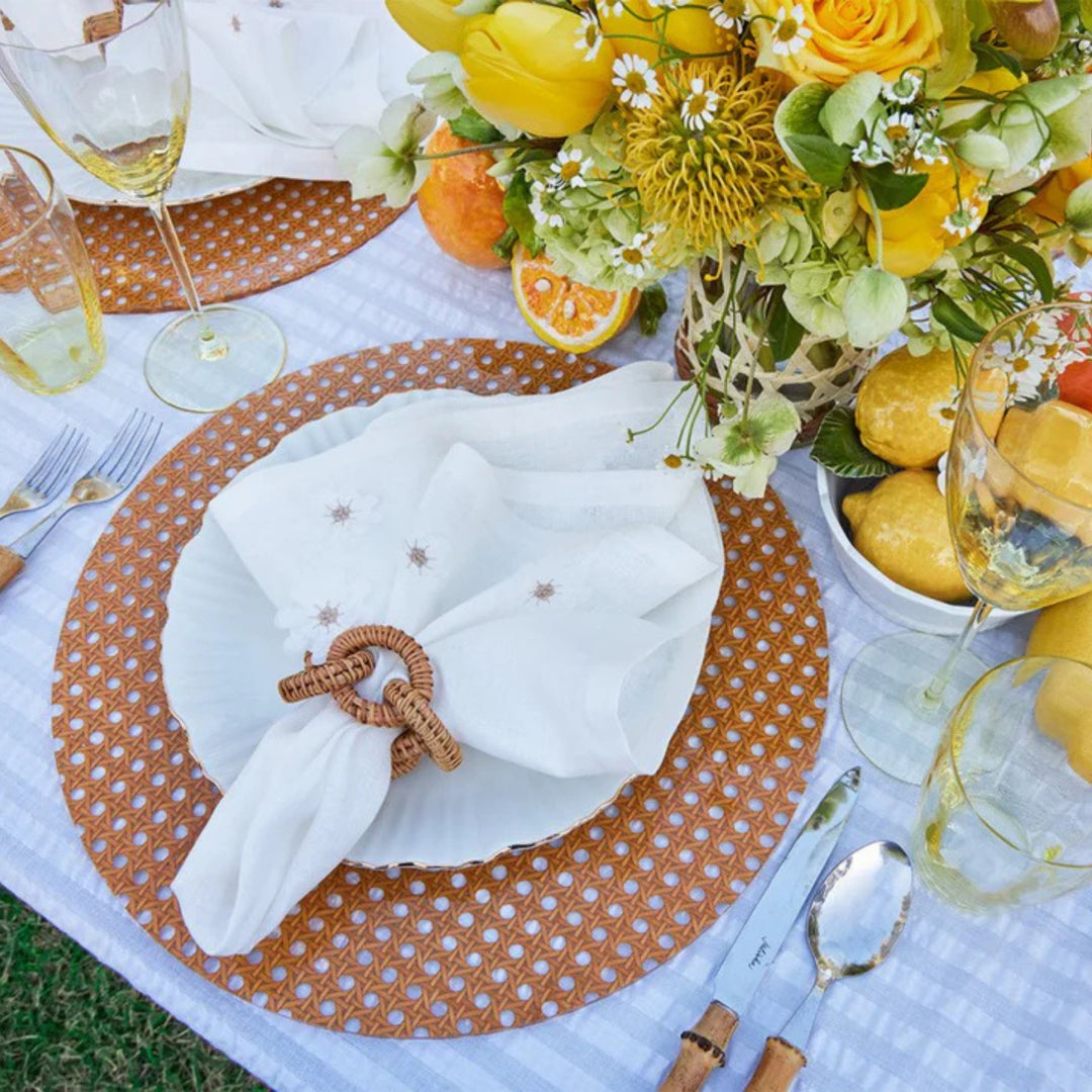 Rattan Link Napkin Ring - Natural