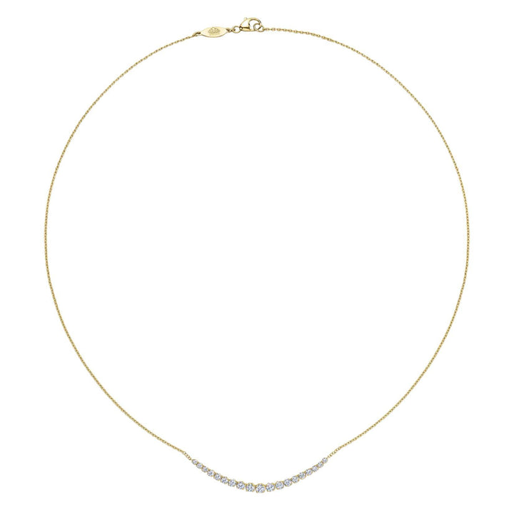 18K Gold Riviera Diamond Necklace