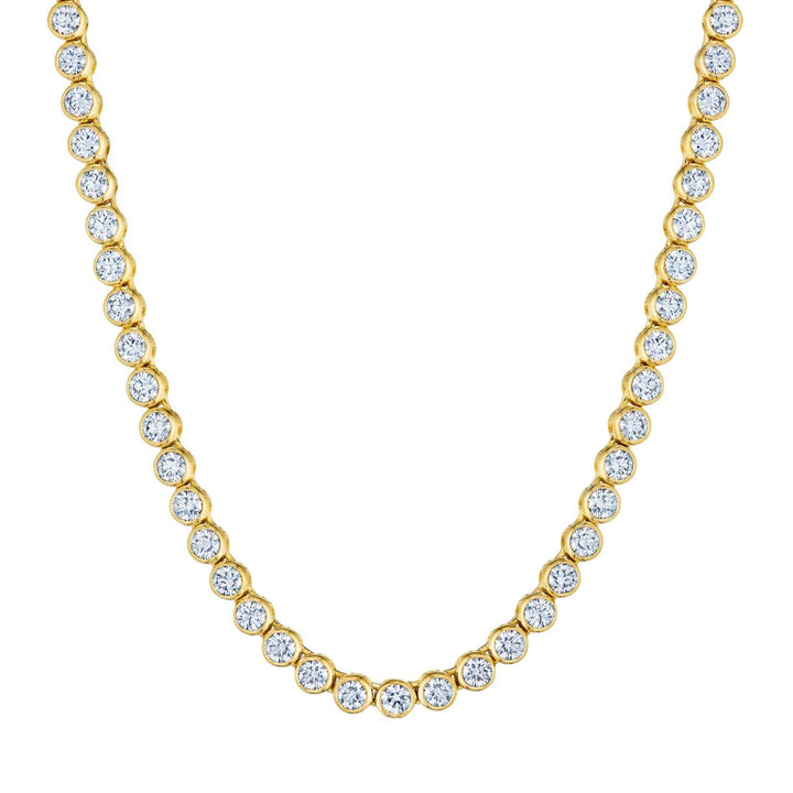 Riviera Bezel Set Diamond Necklace