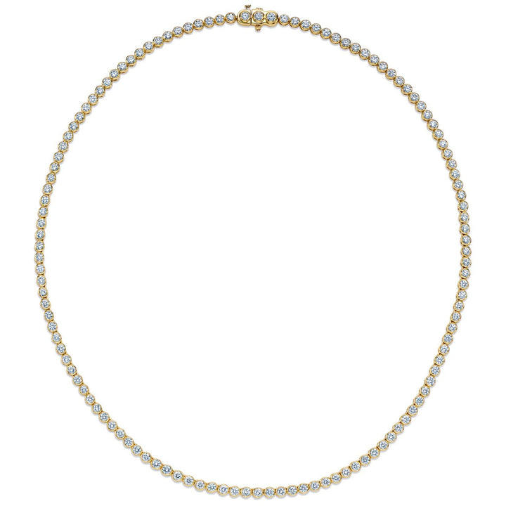 Riviera Bezel Set Diamond Necklace