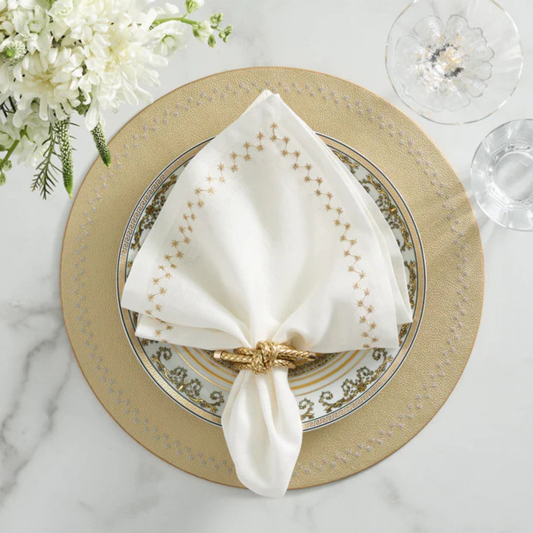 Rope Knot Napkin Ring - Gold