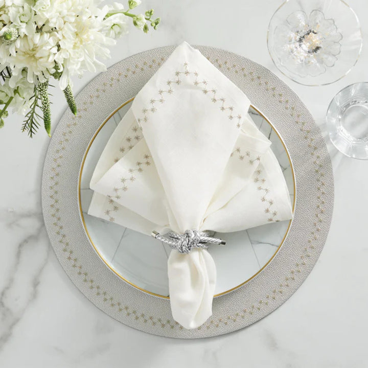 Rope Knot Napkin Ring - Silver