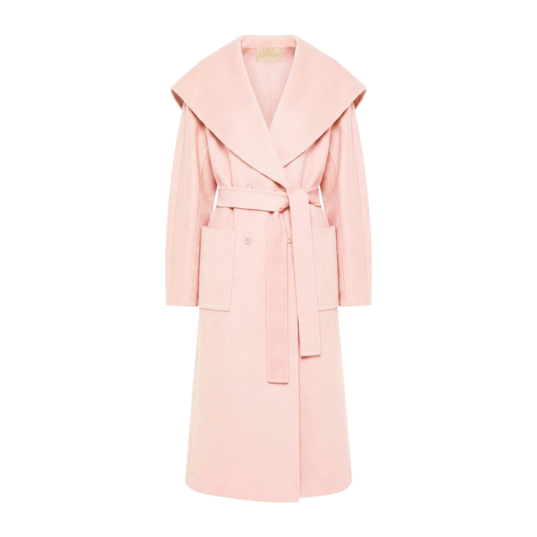 Rory Wool Coat in Powder