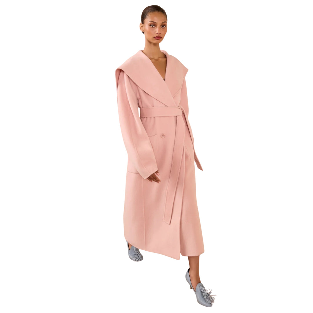 Rory Wool Coat in Powder