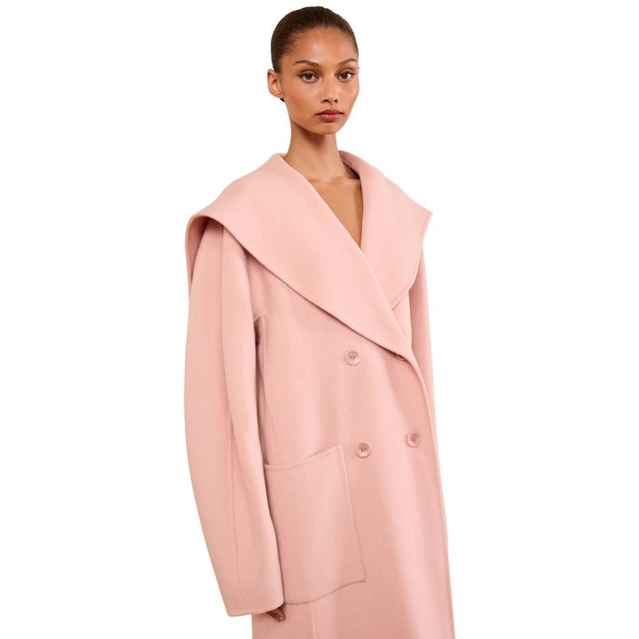 Rory Wool Coat in Powder