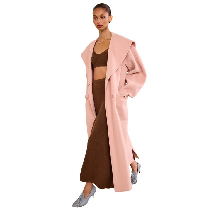 Rory Wool Coat in Powder