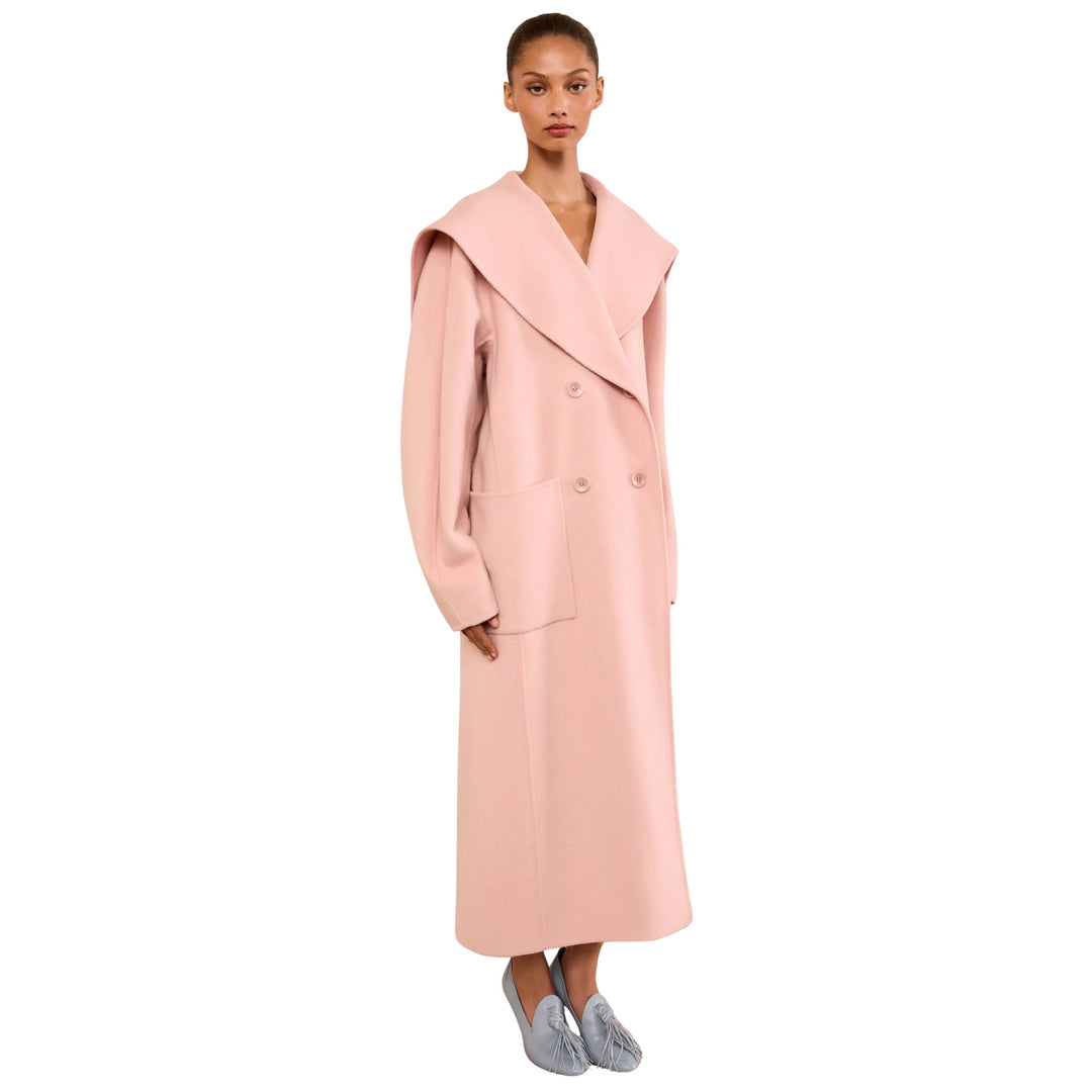 Rory Wool Coat in Powder