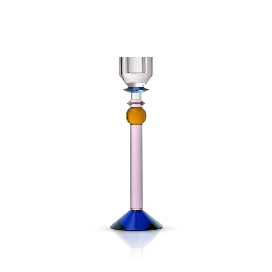 Rosalin Candle Holder - Rose/Cobalt/Clear/Pink/Brown